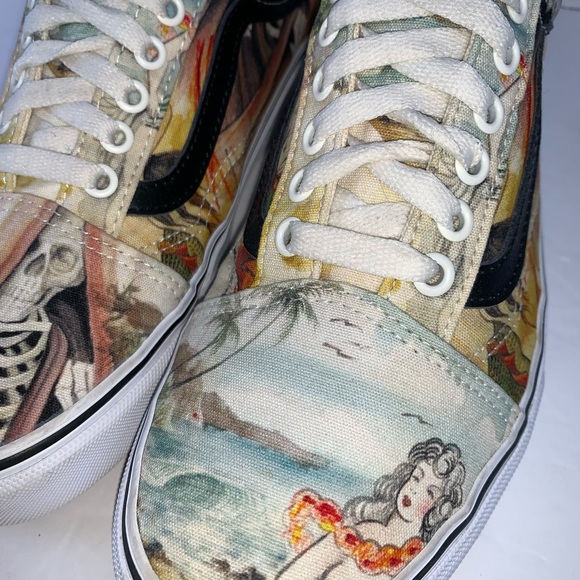 VANS Authentic x OTW Gallery N. Kostechko Allover Print Wmn Sz 9/Men 7.5 (S579) - Picture 9 of 12